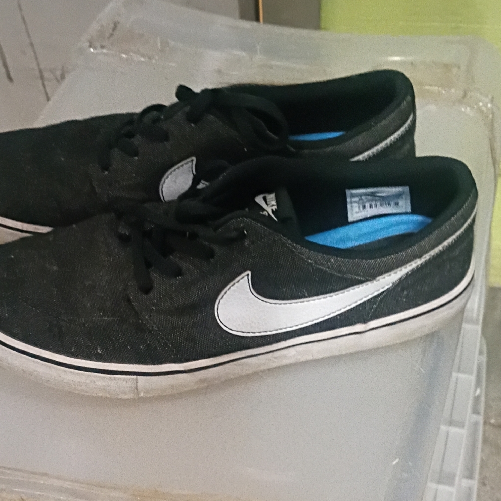 Nike Black and White Skateboarding Sneakers